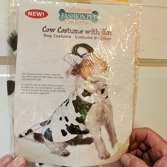 Cow Print Dog Halloween Costume Small - Picture 2 of 5